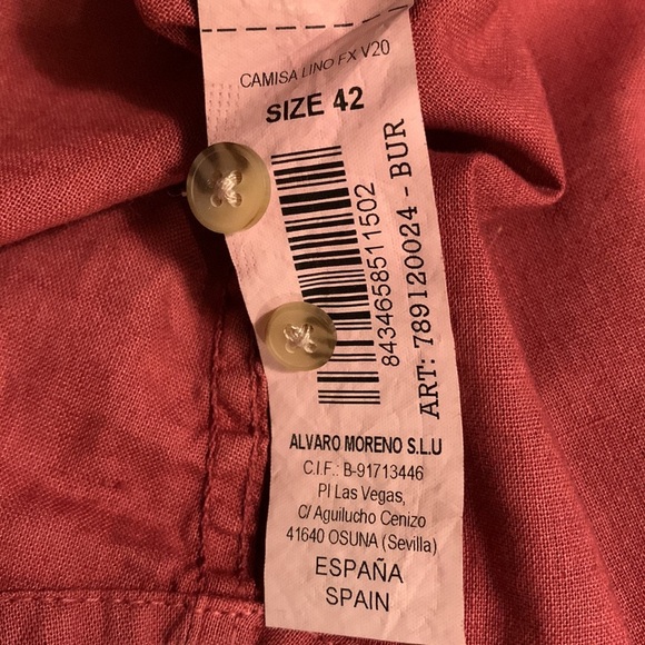 Alvaro A Moreno Linen Blend Button-down Shirt - Picture 9 of 10